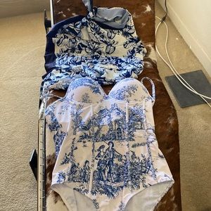 Brand new swim suit and cover up size M